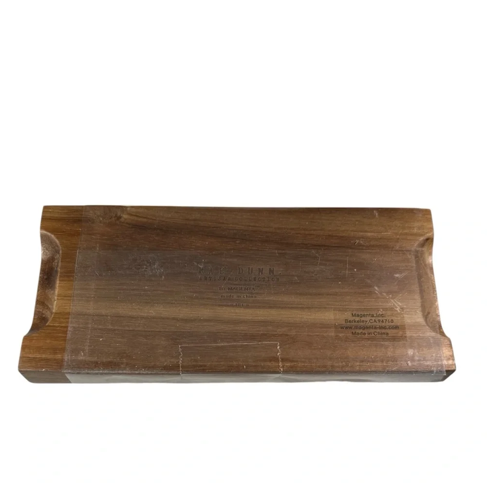 NEW Rae Dunn HARVEST & BLESSED PINCH BOWL SET with Wooden Lid and Serving Tray - Picture 4 of 4